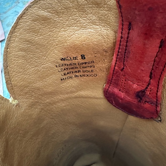 NIB Freebird “Willie” red leather boots size 8 - Picture 8 of 16